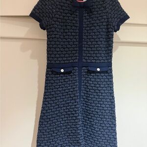 Janie and Jack Navy Textured Formal Dress